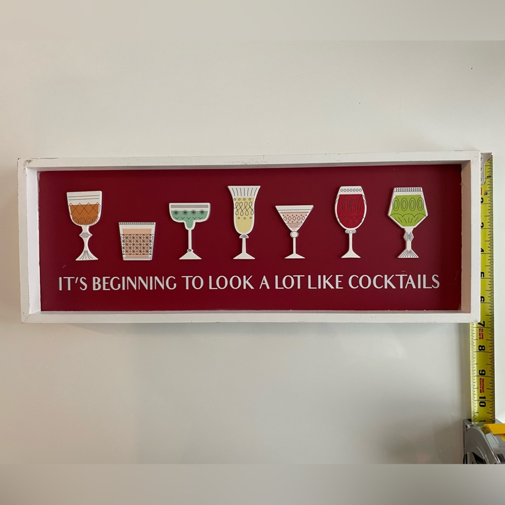 Red Cocktail Wall Art